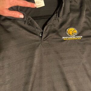 Adidas Black Southern Miss Polo Shirt